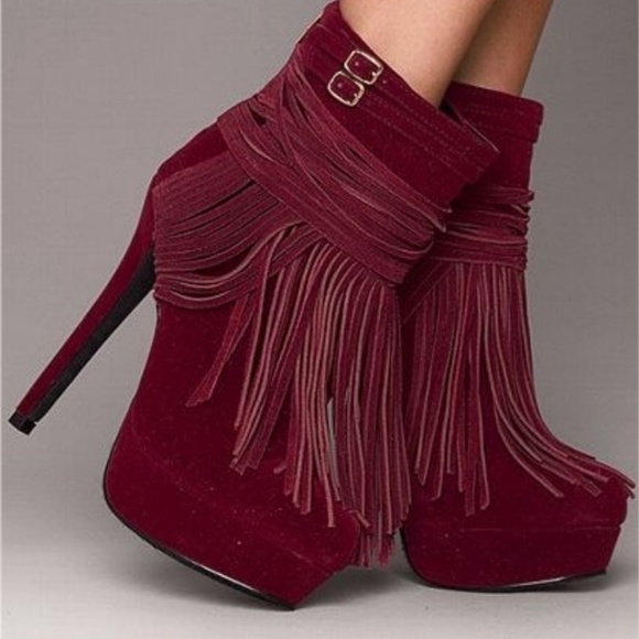 Victoria's Secret Fringe Booties By Colin Stuart - Picture 4 of 4